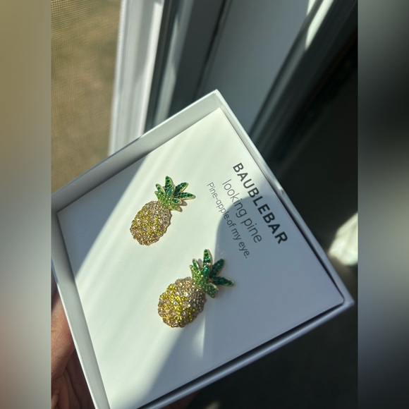 BaubleBar Jewelry - Baublebar pineapple stud statement earrings